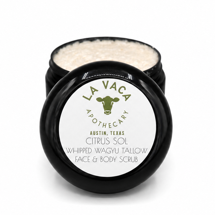 Citrus Sol Whipped Wagyu Tallow Face & Body Scrub