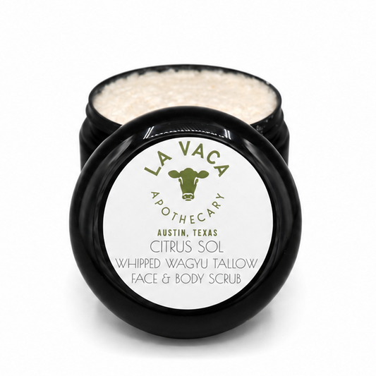Citrus Sol Whipped Wagyu Tallow Face & Body Scrub